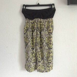 BILLABONG strapless medium dress with Aztec print